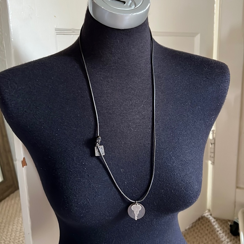 American Eagle Leather Rope Necklace